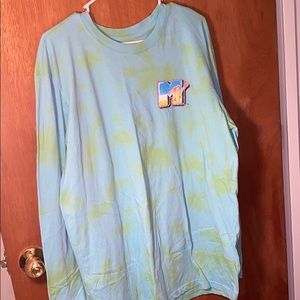 Tie-dyed MTV Long Sleeve Tee